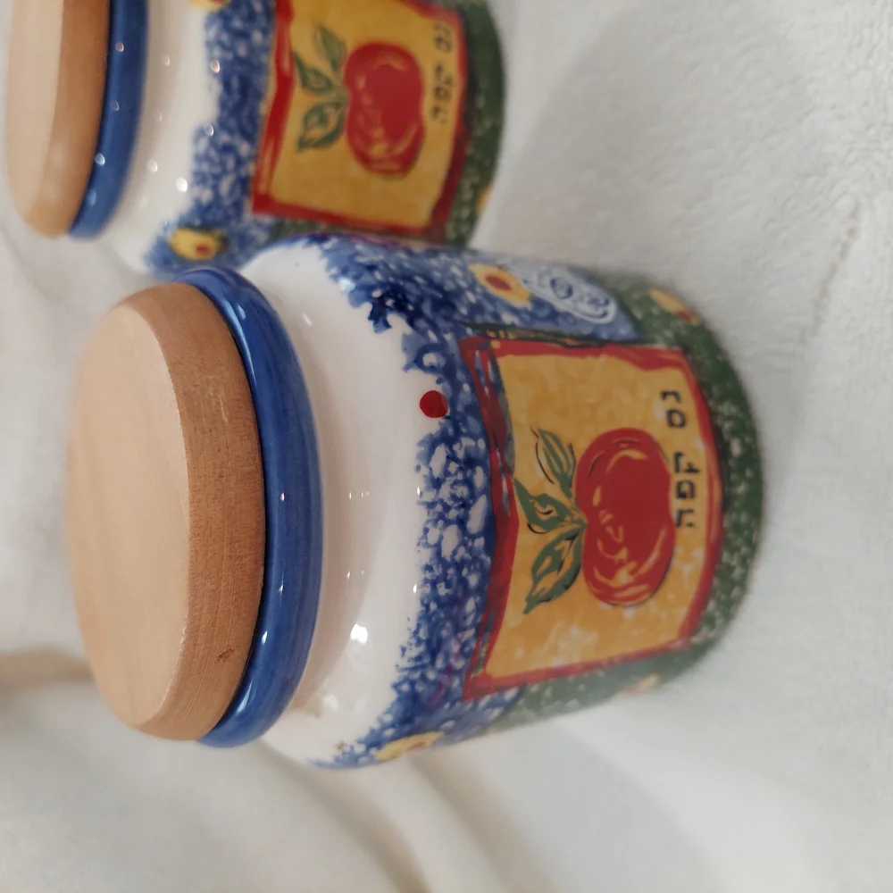 Vibrant Blue & Green Food Snack Storage Containers Kitchen Or Pantry Set Of 3